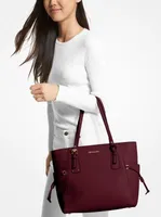 Voyager Small Pebbled Leather Tote Bag