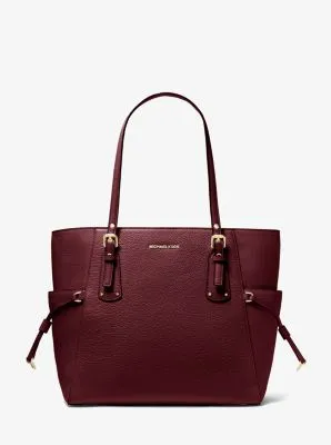 Voyager Small Pebbled Leather Tote Bag