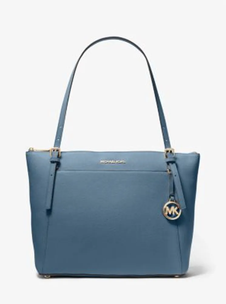 Home, MICHAEL Michael Kors Voyager Large Pebbled Leather Top-Zip Tote Bag