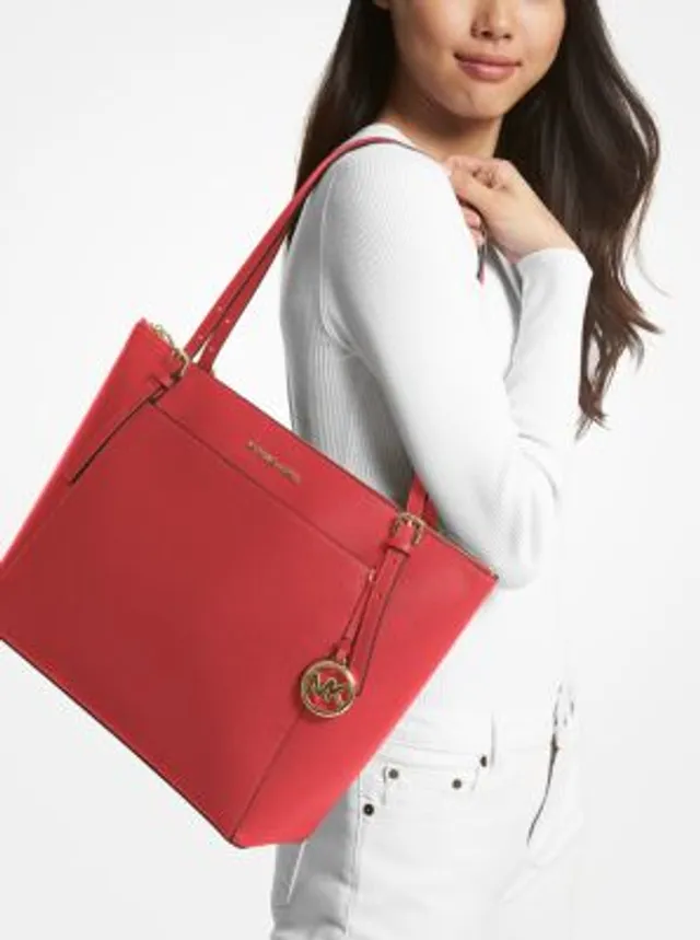  Michael Kors Voyager Small Pebbled Leather Tote Bag (Dk Berry)  : Clothing, Shoes & Jewelry