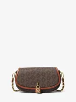 Mila Small Empire Signature Logo Shoulder Bag