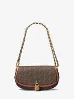 Mila Small Empire Signature Logo Shoulder Bag