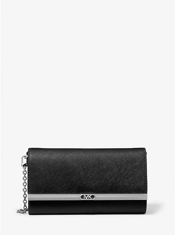 Bolso de mano Mona grande de piel saffiano