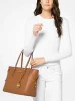 Voyager Crossgrain Leather Tote Bag