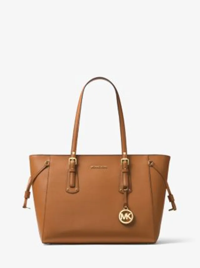  Michael Kors Voyager Small Pebbled Leather Tote Bag (Dk Berry)  : Clothing, Shoes & Jewelry