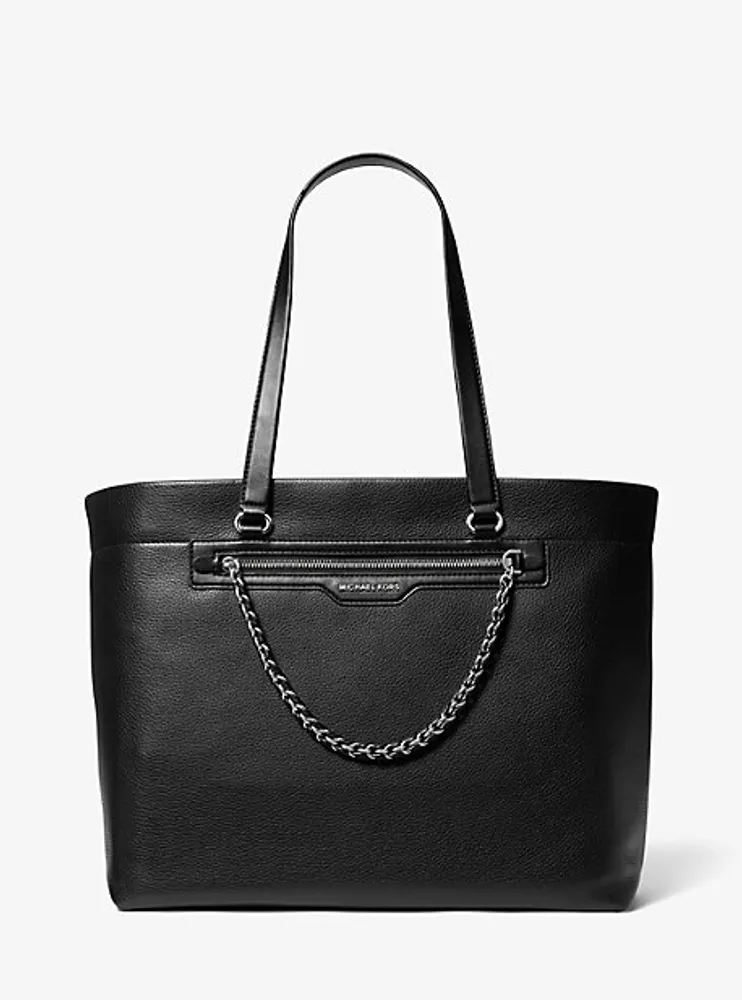 Slater Large Pebbled Leather Tote Bag