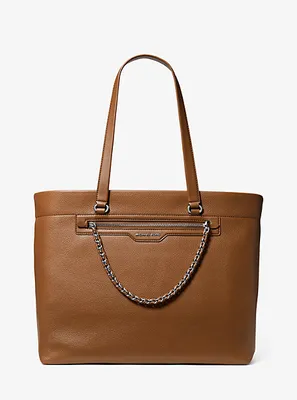 Slater Large Pebbled Leather Tote Bag