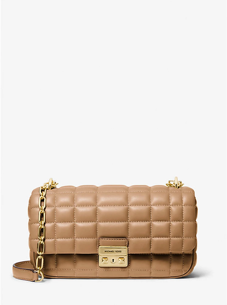 Tribeca Large Quilted Leather Shoulder Bag