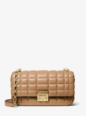 Tribeca Large Quilted Leather Shoulder Bag