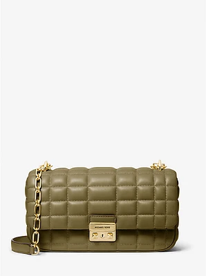 Tribeca Large Quilted Leather Shoulder Bag