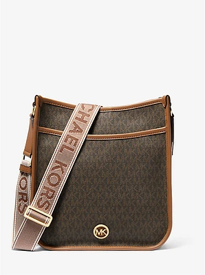 Bolso messenger Luisa grande con logotipo