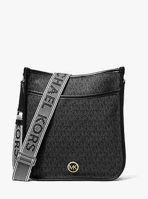 Luisa Large Signature Logo Messenger Bag