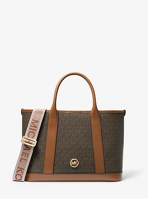 Bolso satchel Luisa mediano con logotipo