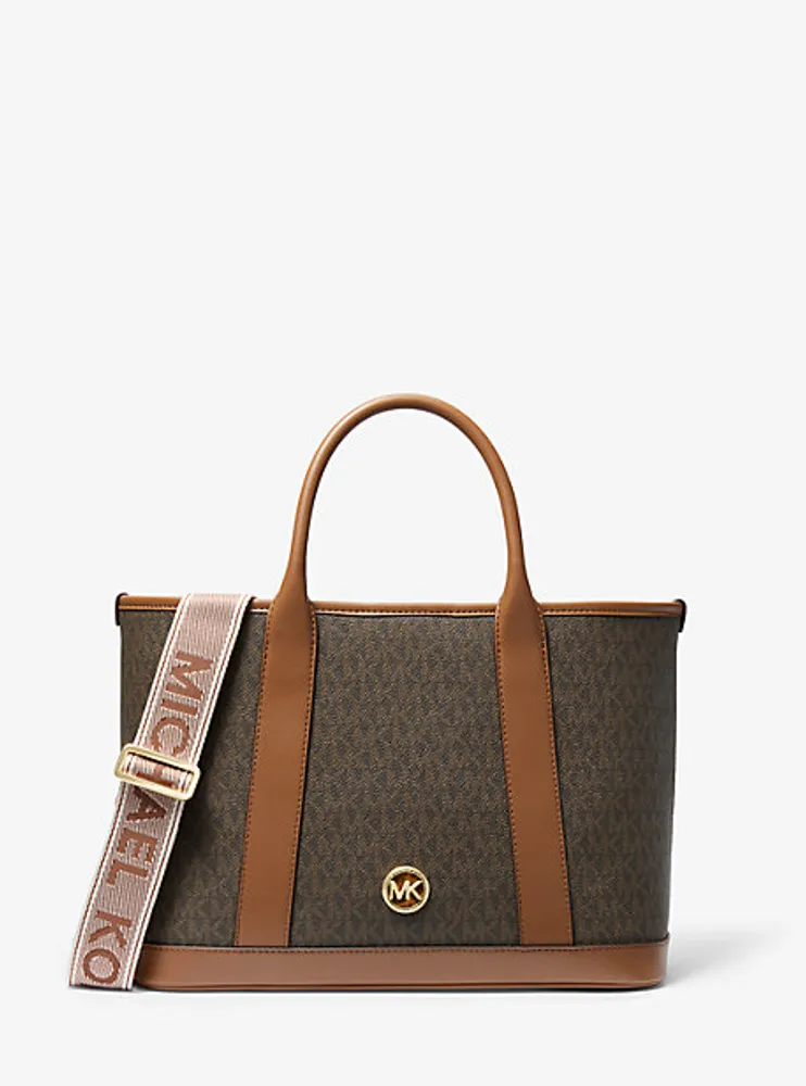 Luisa Medium Signature Logo Satchel