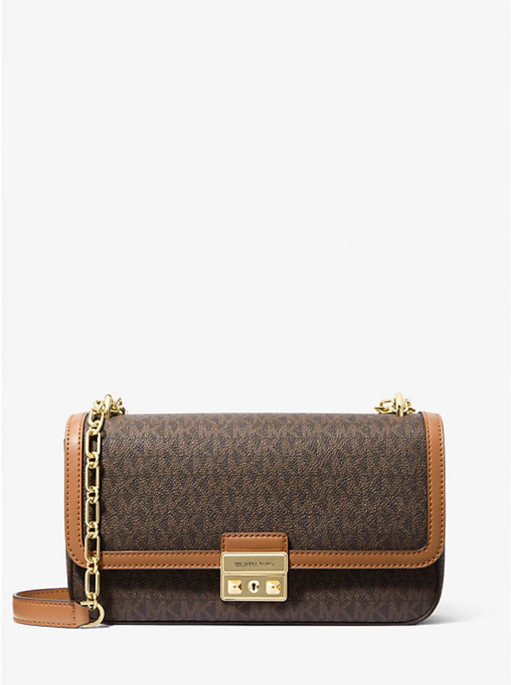 Tribeca Large Signature Logo Shoulder Bag