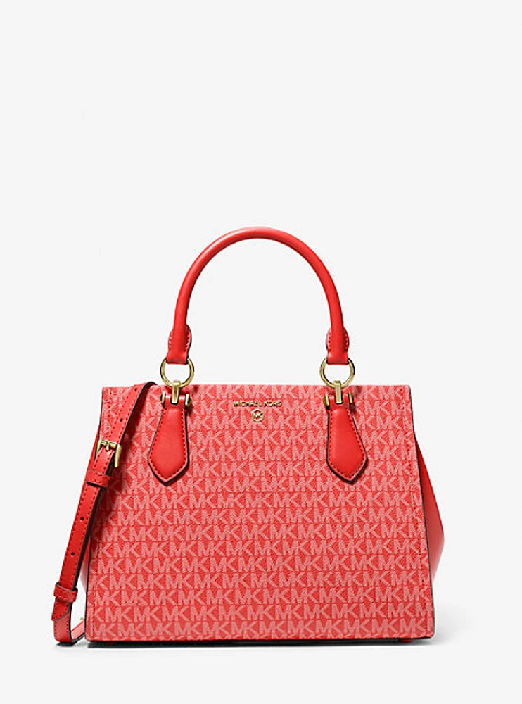 Marilyn Medium Signature Logo Satchel