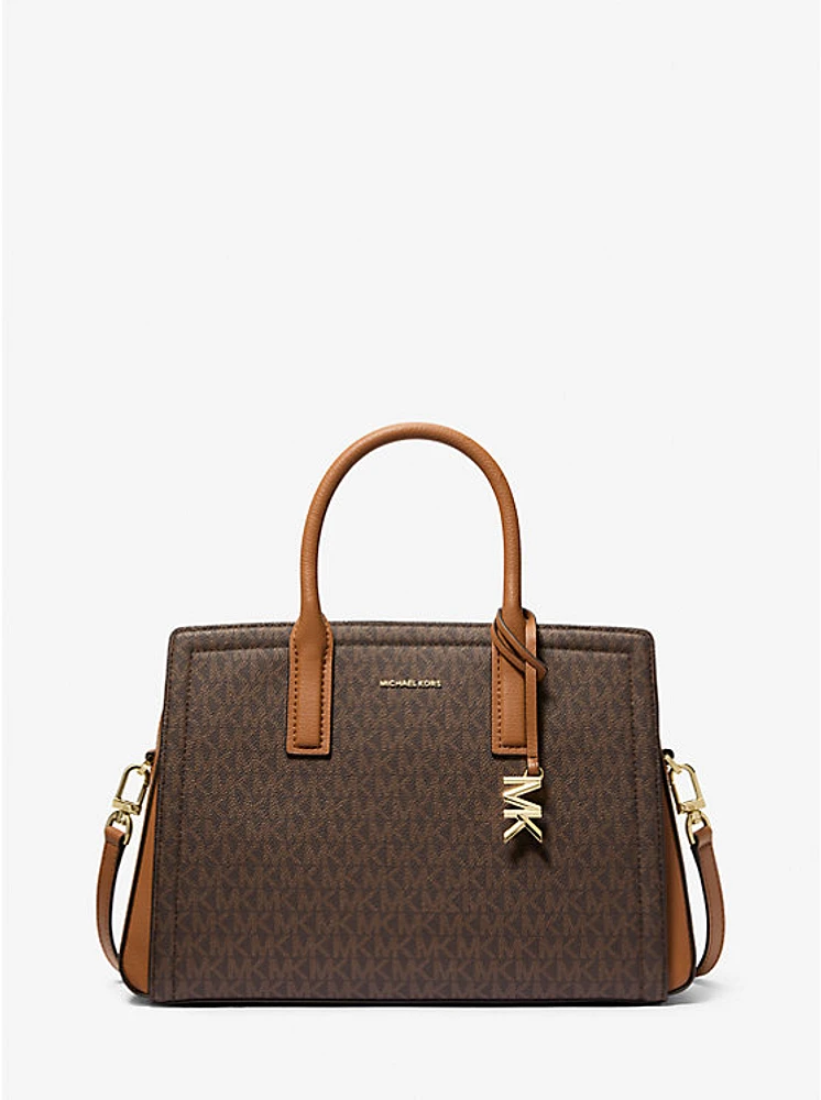 Laila Signature Logo Satchel