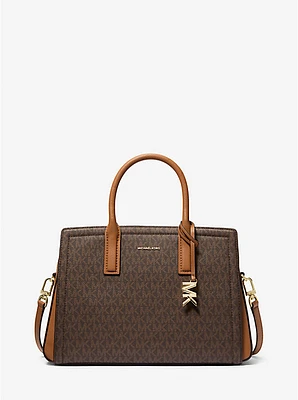 Laila Signature Logo Satchel