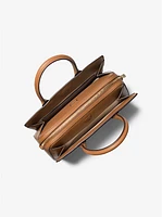 Bolso satchel Laila mediano con logotipo exclusivo