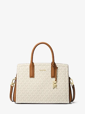 Laila Medium Signature Logo Satchel