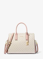 Laila Medium Signature Logo Satchel