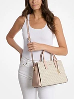 Laila Medium Signature Logo Satchel