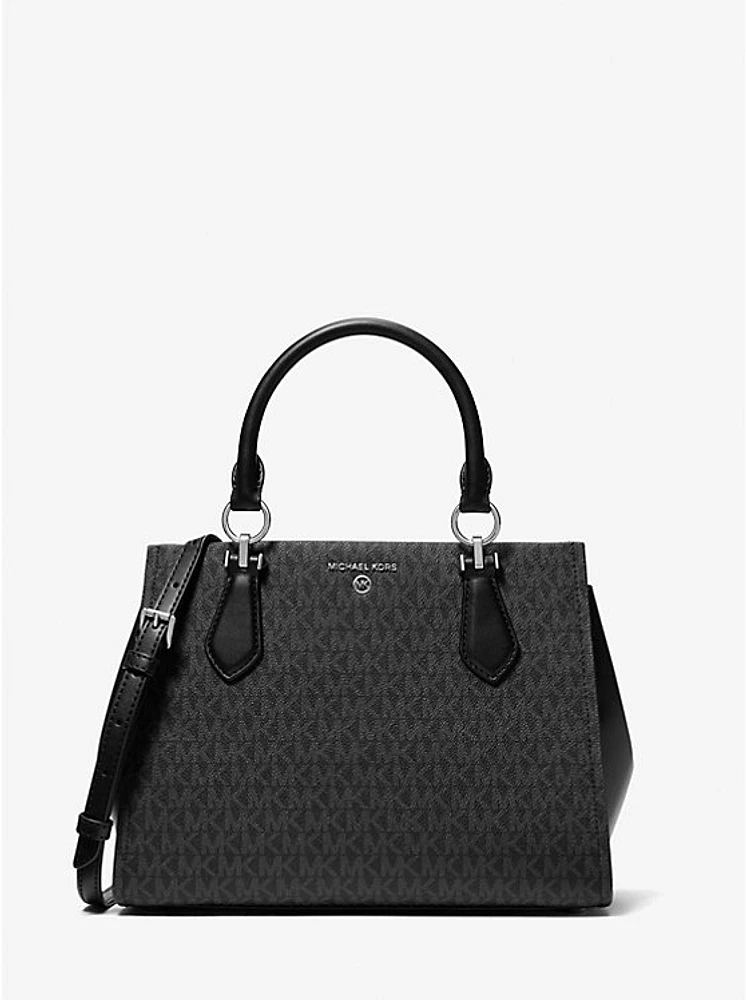 Marilyn Medium Signature Logo Satchel