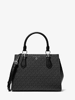 Marilyn Medium Signature Logo Satchel