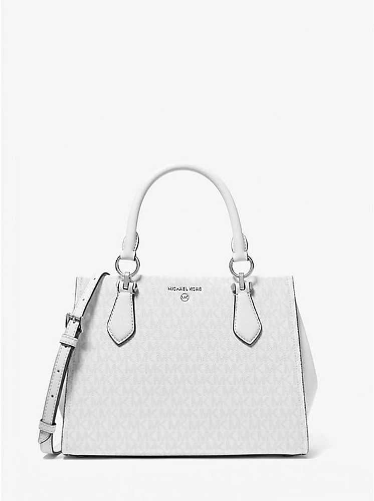 Marilyn Medium Signature Logo Satchel