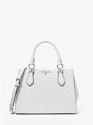 Marilyn Medium Signature Logo Satchel