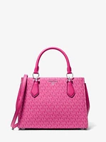 Marilyn Medium Signature Logo Satchel