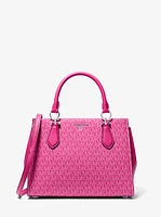 Marilyn Medium Signature Logo Satchel