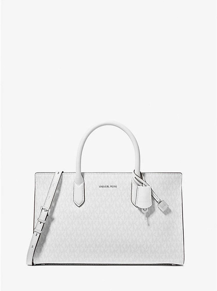 Scarlett Medium Signature Logo Satchel