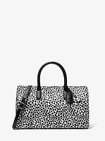 Scarlett Medium Cheetah Print Calf Hair Satchel