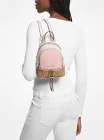 Rhea Mini Color-Block Logo Backpack