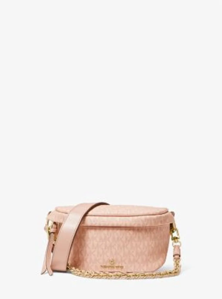 Michael Kors Cooper Graphic Logo Sling Pack Belt Bag (pink)