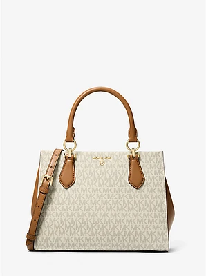 Bolso satchel Marilyn mediano con logotipo