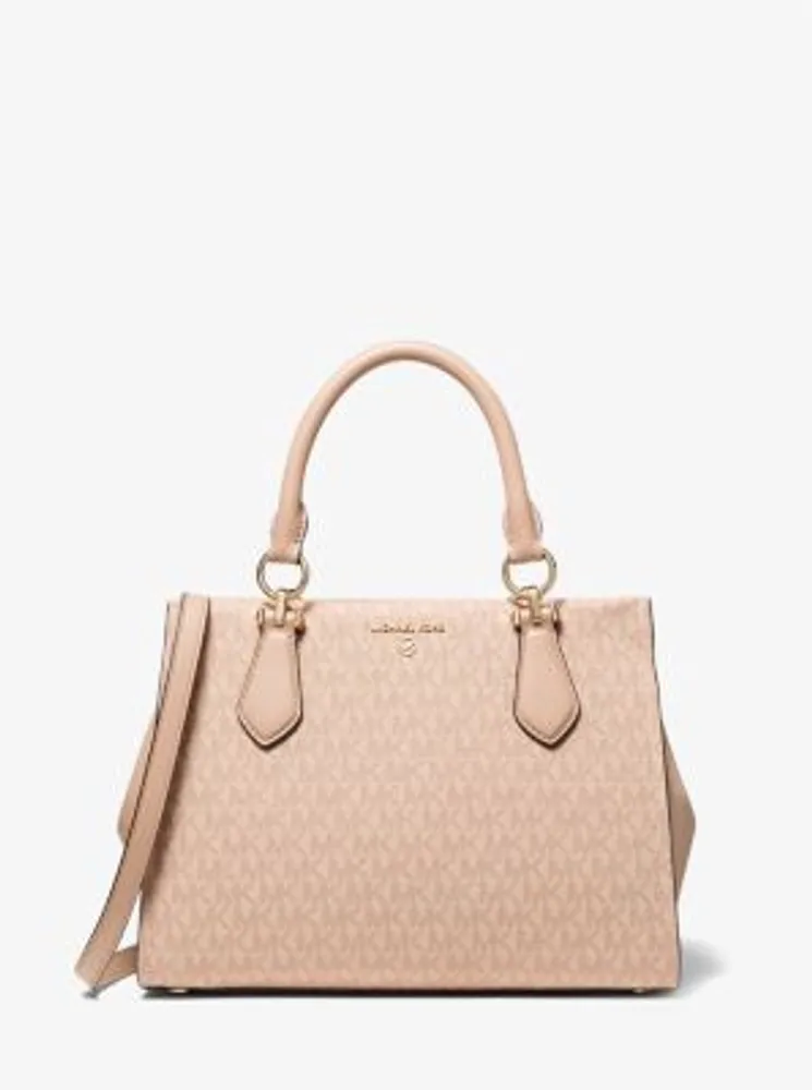 Michael Kors Marilyn Medium Satchel Vanilla Acrn, Tote