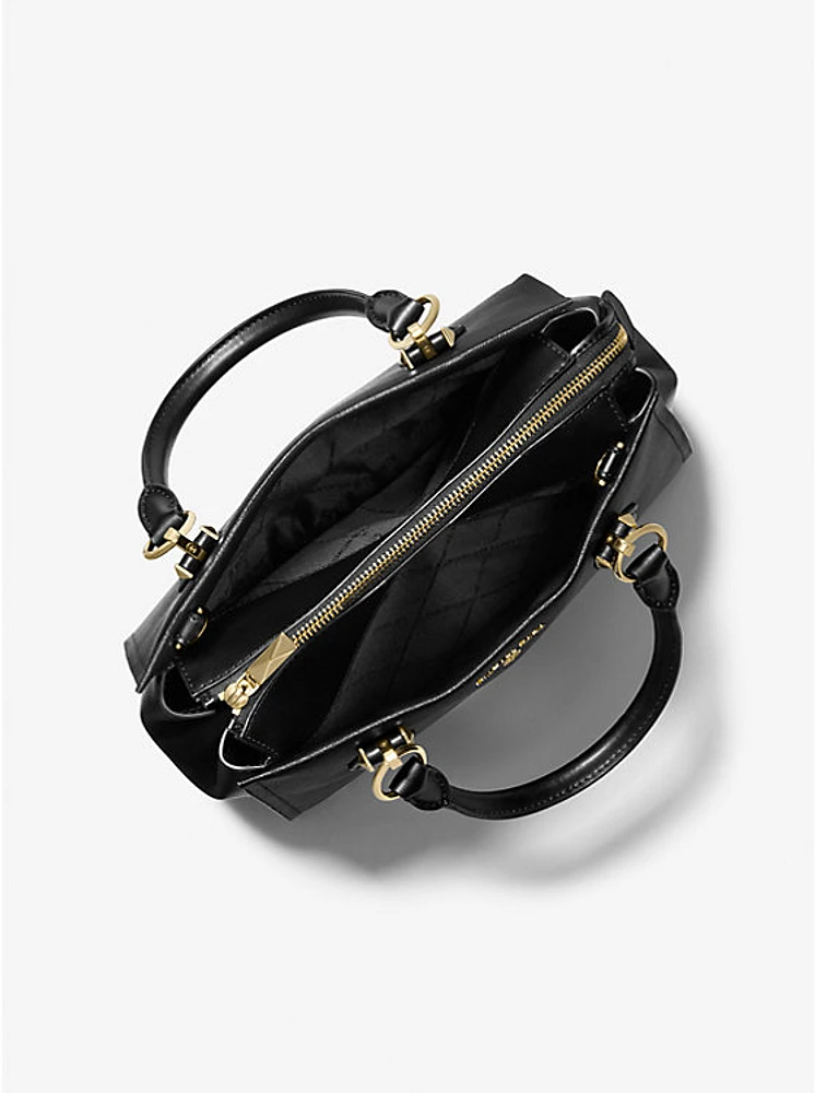 Marilyn Medium Saffiano Leather Satchel
