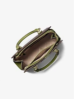 Marilyn Medium Logo Stripe Satchel