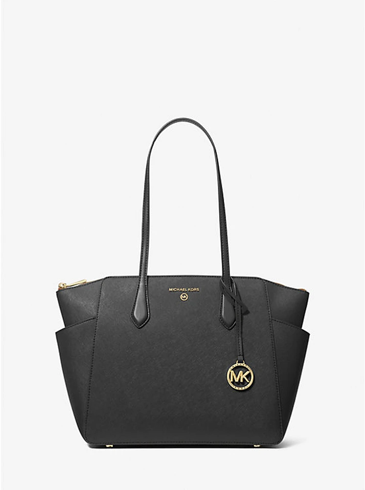 Marilyn Medium Saffiano Leather Tote Bag