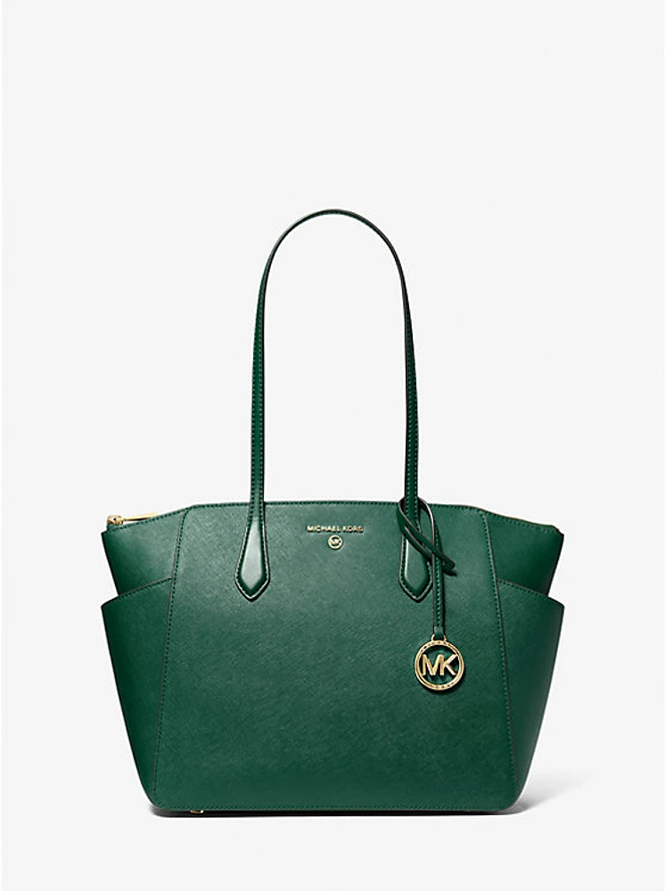 Marilyn Medium Saffiano Leather Tote Bag