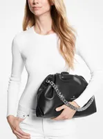 Nola Extra-Large Faux Leather Clutch