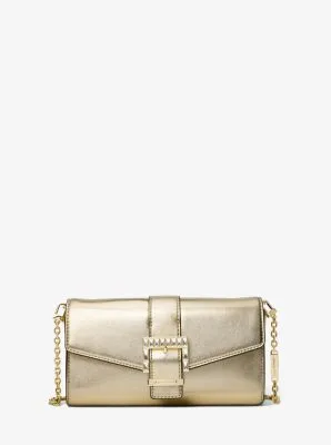 Penelope Medium Metallic Faux Leather Clutch