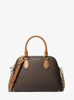 Veronica Medium Logo Dome Satchel