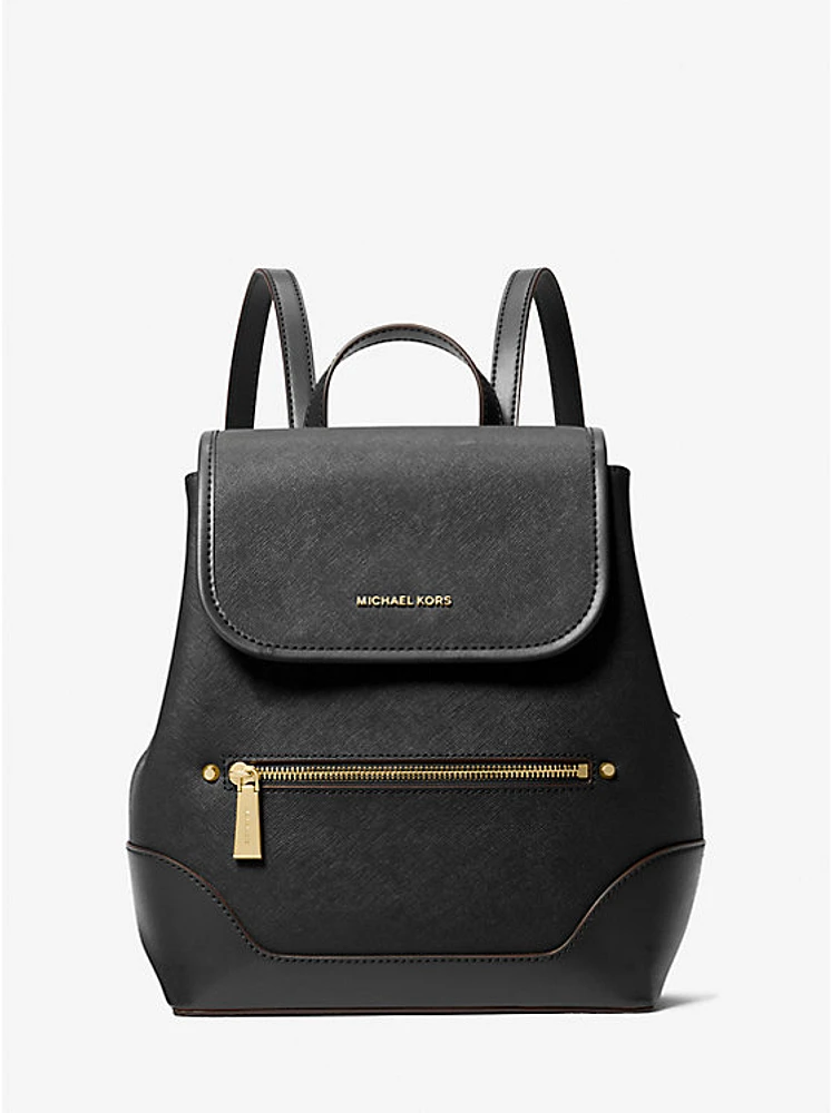 Harrison Medium Saffiano Leather Backpack