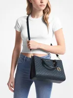 Sally Medium 2-in-1 Logo and Faux Leather Satchel