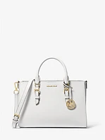 Sally Medium 2-in-1 Saffiano Leather and Logo Satchel