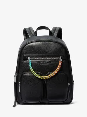 PRIDE Elliot Medium Pebbled Leather Backpack