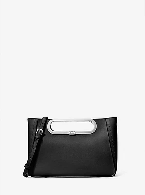 Chelsea Large Saffiano Leather Convertible Crossbody Bag